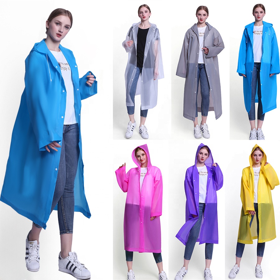 Emergency Poncho Rain - Raincoat Thickened Transparent Adult Men's and