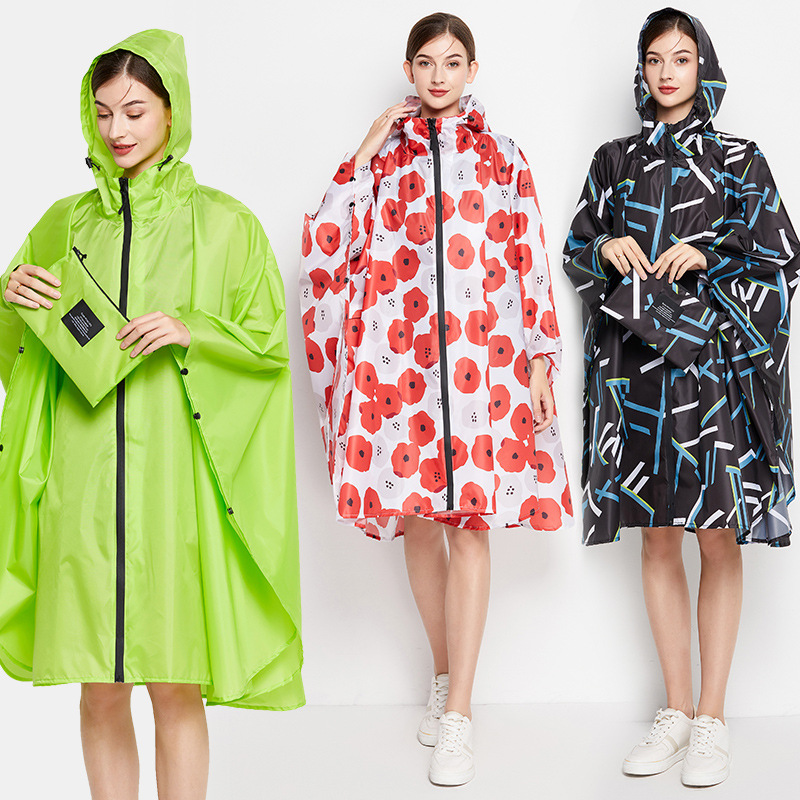 Colorful Plus Size Floral Rain - Emergency Poncho Rain avaliação e preço