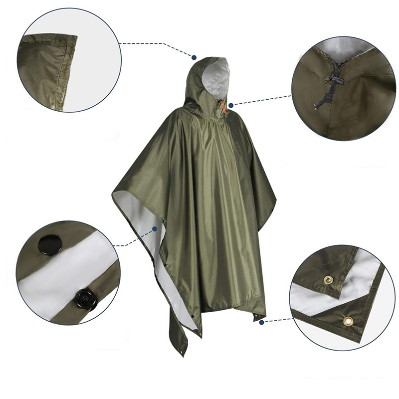Heavy Duty Rain Poncho For Bac - Emergency Poncho Rain avaliação e preço