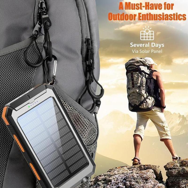 【FREEShip】Solar Charger PowerB - Solar Emergency Charger avaliação e preço