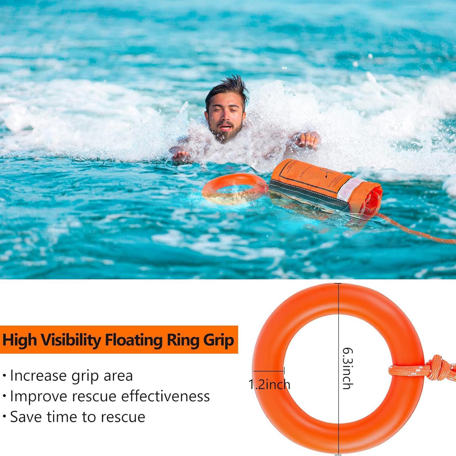 Water Rescue Throw Bag With Ro - Rescue Rope Throw avaliação e preço