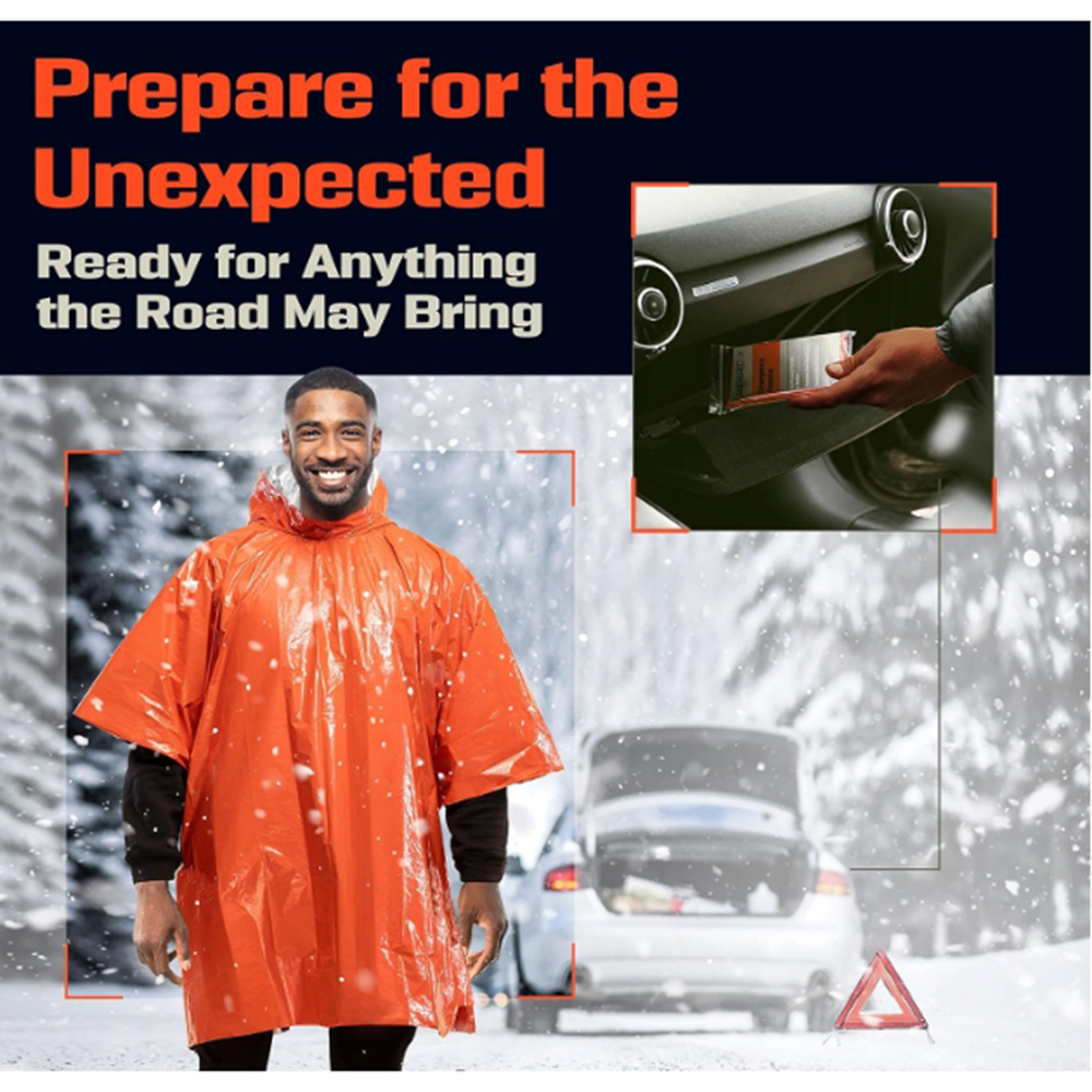 Portable Outdoor Emergency Rai - Emergency Poncho Rain avaliação e preço
