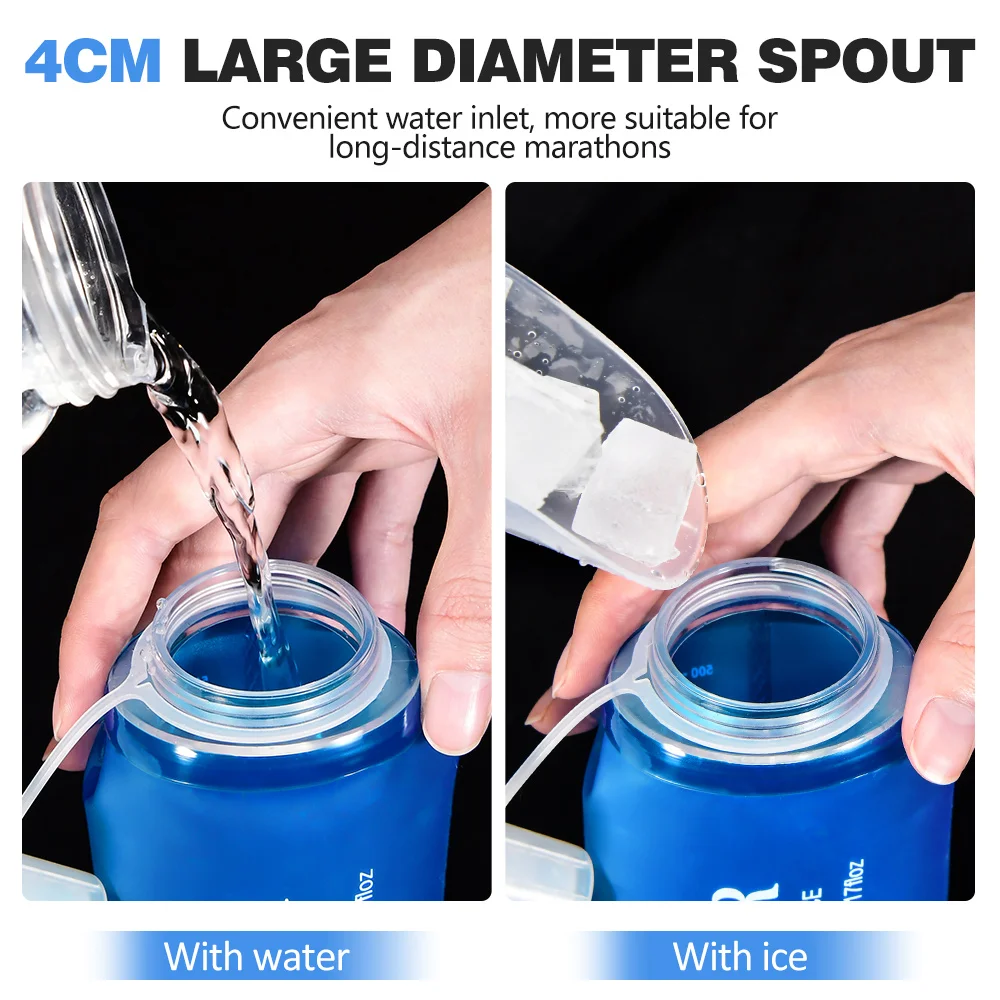 NEWBOLER 300/500ML Water Bottl - Water Bag Collapsible avaliação e preço