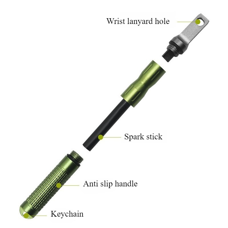 Portable Waterproof Flint Emer - Fire Starting Kit avaliação e preço