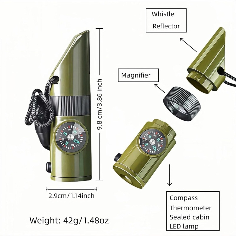3-in-1 Emergency Whistles with - Emergency Whistle Loud avaliação e preço