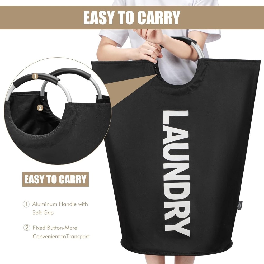 1pc Large Laundry Basket，Colla - Water Bag Collapsible avaliação e preço