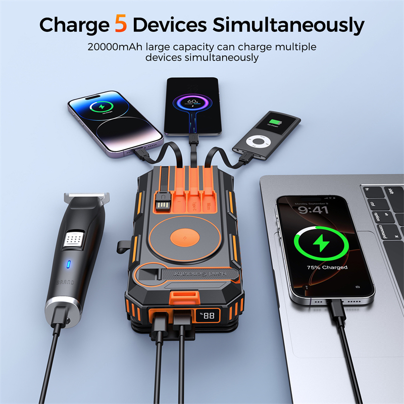 20000mAh Hand Crank Solar Powe - Solar Emergency Charger avaliação e preço