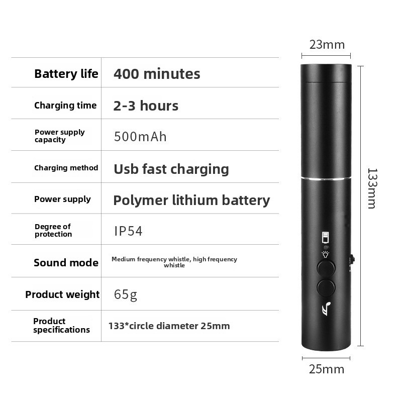 New LED Flashlight Electronic  - Emergency Whistle Loud avaliação e preço