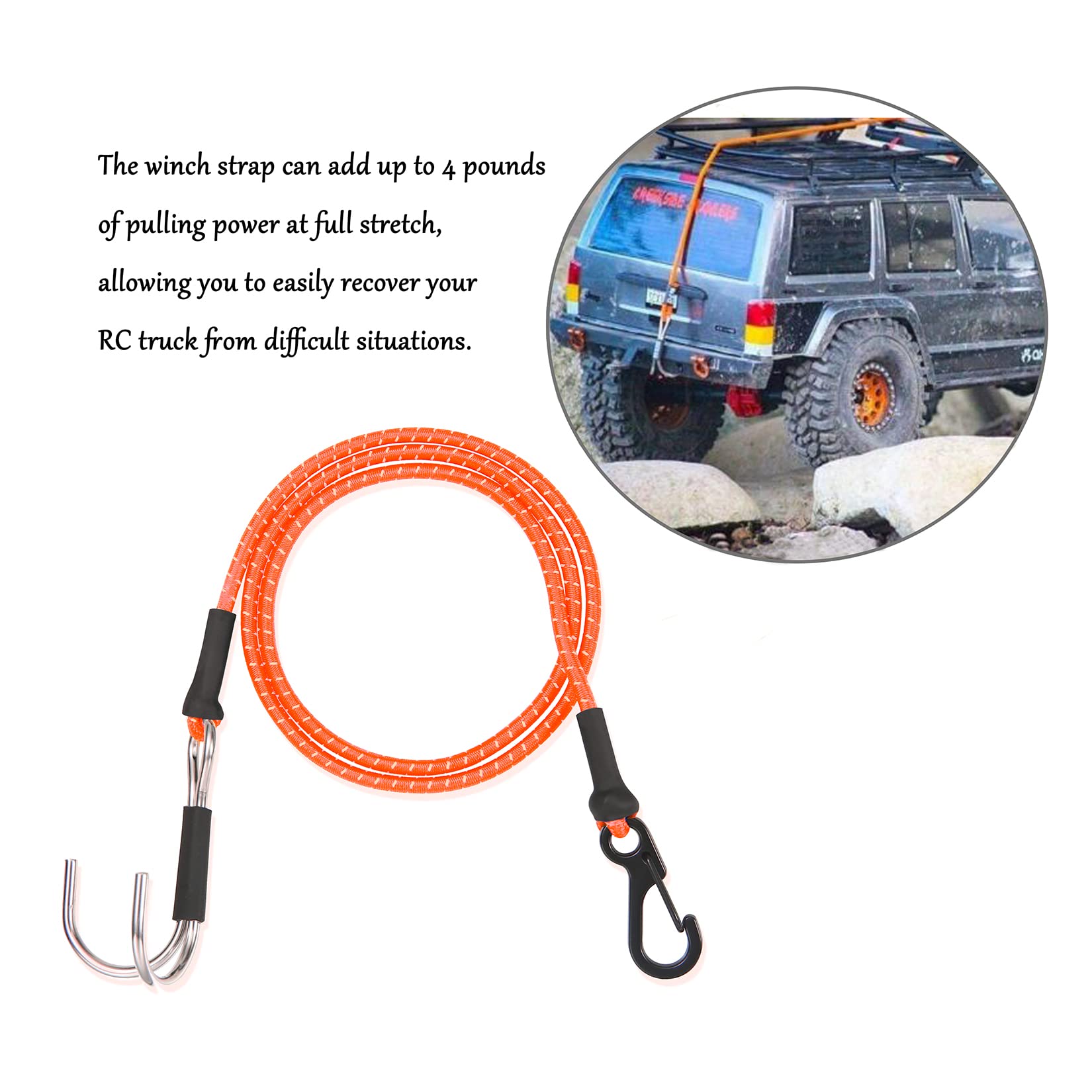 1/10 Kinetic Winch Strap Escap - Rescue Rope Throw avaliação e preço