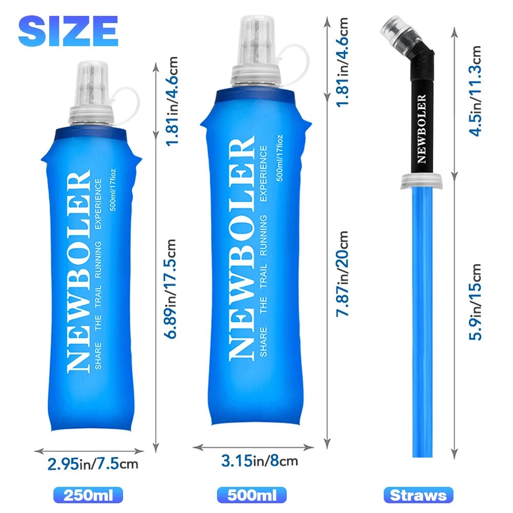 NEWBOLER 250ml 500ml Water Bot - Water Bag Collapsible avaliação e preço