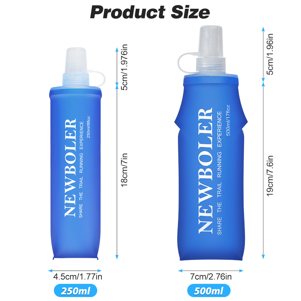 NEWBOLER 150ml 250ml 500ml Wat - Water Bag Collapsible avaliação e preço