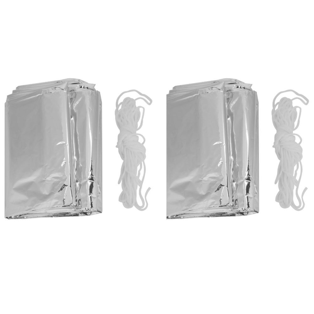 2 Pcs Reflective Emergency She - Survival Blanket Reflective avaliação e preço