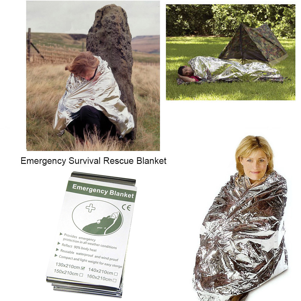 5Pcs Outdoor Emergency Blanket - Bivy Bag Emergency avaliação e preço