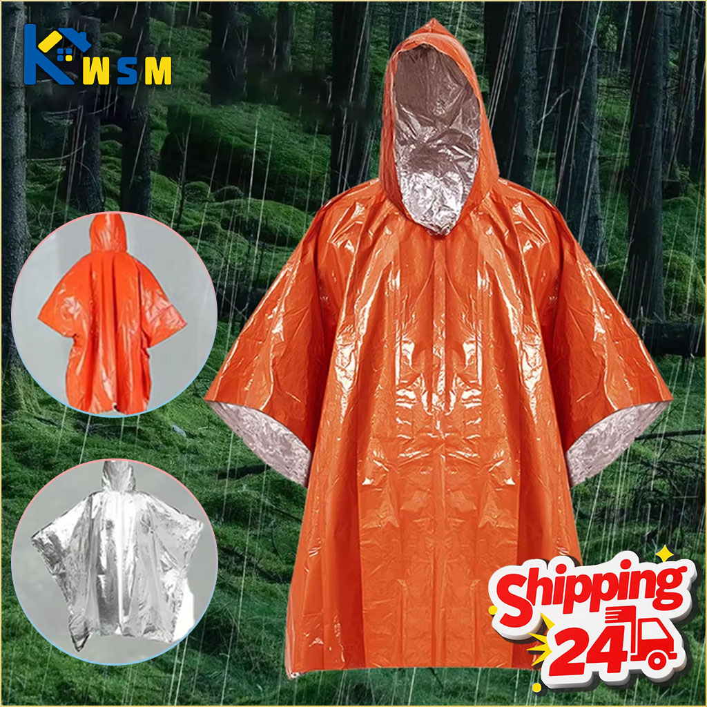 1-10PCS Emergency Blanket Ponc - Survival Blanket Reflective avaliação e preço